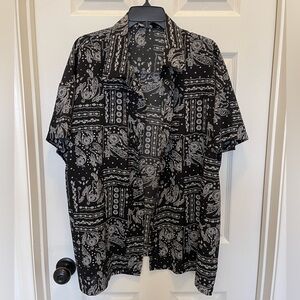 12th tribe paisley button up.